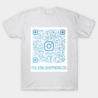 PSCSCo QR Code Ombre Light Blue to Dark Blue T-Shirt